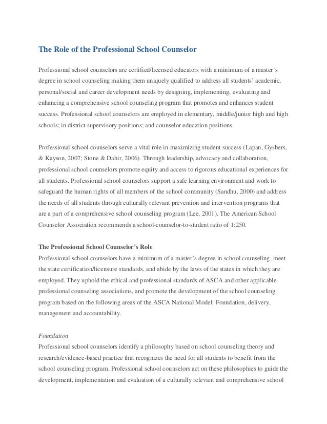 how do school counselors help students speech on importance of counselling in schools